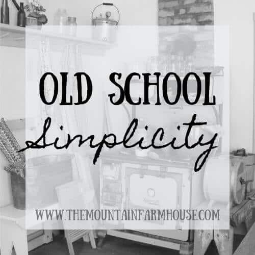 Old School Simplicity