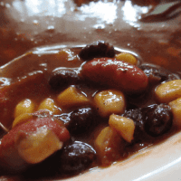 spoonful of bean and corn chili