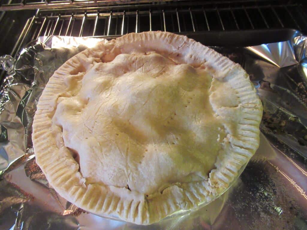 Partially baked pie